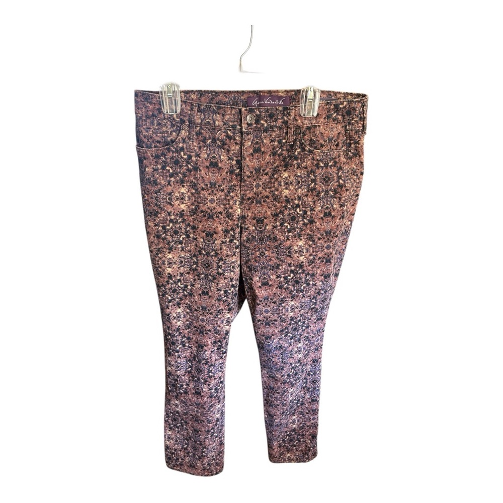 Gloria Vanderbilt Patterned Jeans-Size 12